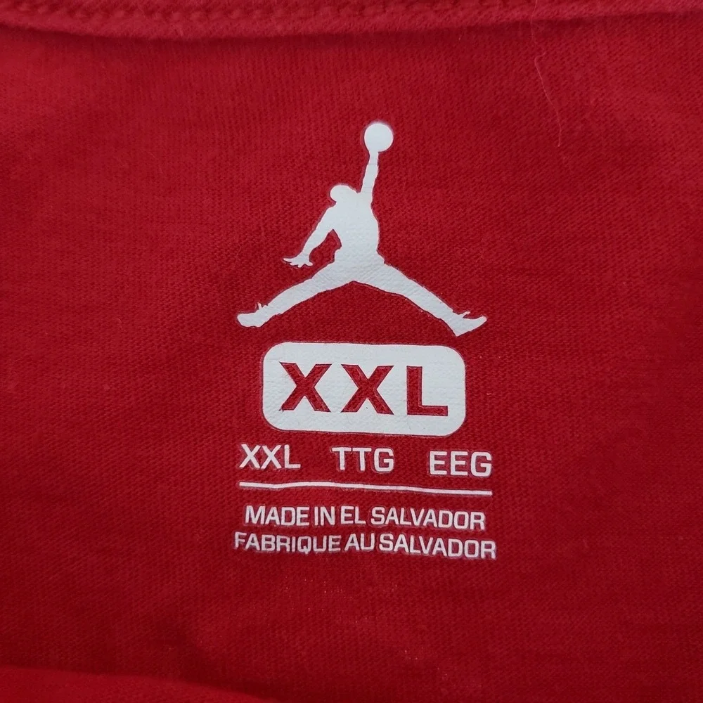 Jordan Jumpman Shirt‎ Mens XXL Red Graphic Tee Basketball Athletic